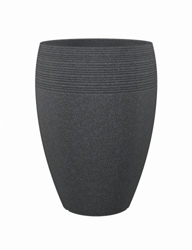 Lineo High Scheurich wysoka elegancka donica na taras balkon czarny granit .jpg