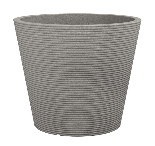 Scheurich Cone klasyczne doniczki w naturalnych kolorach taupe granit.jpg