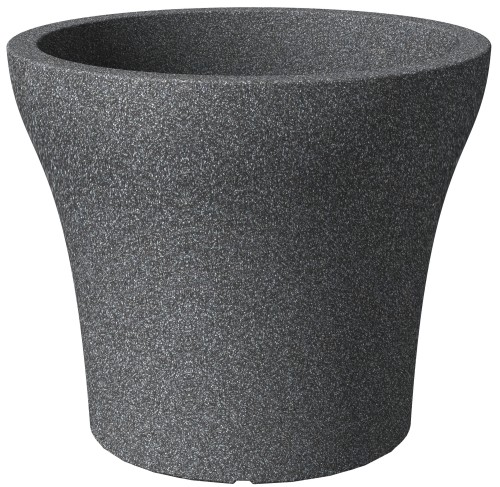 No1 Stone Scheurich klasyczna doniczka czarny granit.jpg