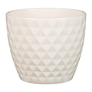 Osłonka na doniczkę 832 Crystal kość słoniowa 14 Bone White Scheurich