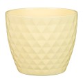 Pastelowa żółta osłonka na doniczkę Scheurich sklep.jpg