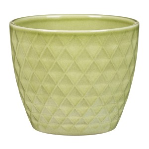 Zielona osłonka na doniczkę 832 Crystal 16 Glass Pear