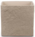 Kamienna kwadratowa osłonka na doniczkę taupe kamień.jpg