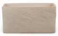 Prostokątna doniczka osłonka ceramiczna taupe kamień.jpg