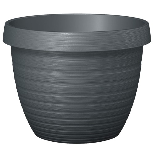 Ciemnoszara antracytowa donica ogrodowa Scheurich Country Star.jpg