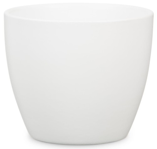 Osłonka na doniczkę matowa biała Panna.jpg