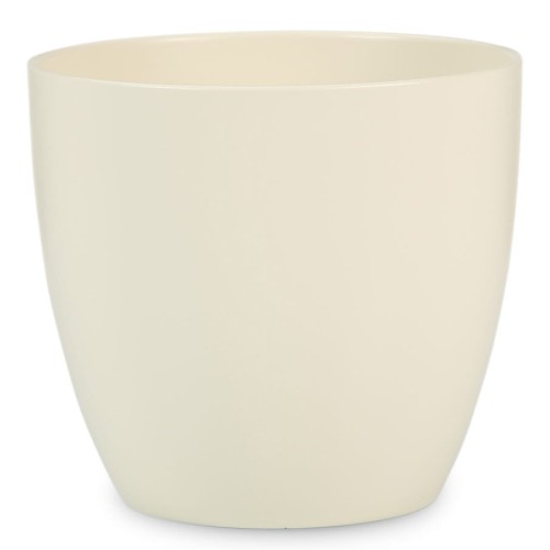 Kremowa osłonka na doniczkę Scheurich z połyskiem ceramika.jpg
