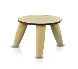 Drewniany stojak na osłonki na doniczki Polnix >>> średnica 11 cm 