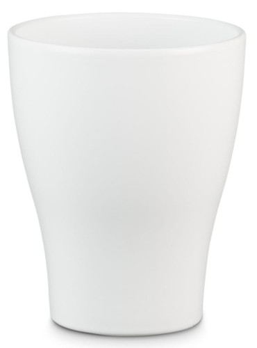 Biała osłonka na doniczkę do storczyka Scheurich 608 Panna .jpg