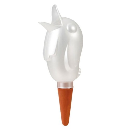 Nawadniacz  dozownik wody do doniczki Scheurich Boerdy ptaszek biały.jpg