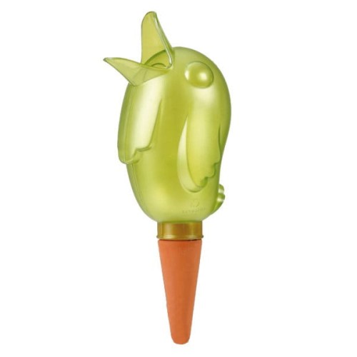 Nawadniacz  dozownik wody do doniczki Scheurich Boerdy ptaszek zielony.jpg