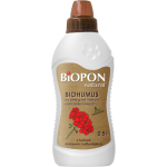 Uniwersalny nawóz do pelargonii  i innych roślin balkonowych  >>>  Biopon Natural Biohumus 0,5l 