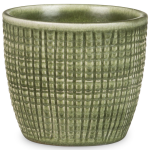 Mini osłonka na doniczkę 866 Menta 10 matowa w kratkę • Scheurich Corteza zielona 