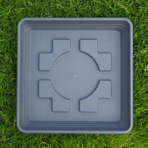 Kwadratowa podstawka pod doniczkę Scheurich Lara antracytowa.jpg