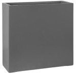 Grafiotwa prostokątna donica Rectangle Wall • podłużna 100 cm • wysokość 100 cm • włókno szklane fiberglass