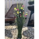 Kwitnący snopek, wiązka trawy wys. 80 cm >>> bukiet sztucznych roślin, kwiaty kolorowe