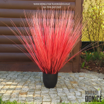 Gęsta i duża sztuczna trawa • wys. 75 cm • różowa trawa w doniczce