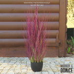Sztuczna burgundowa trawa w doniczce >>> wys. 65 cm