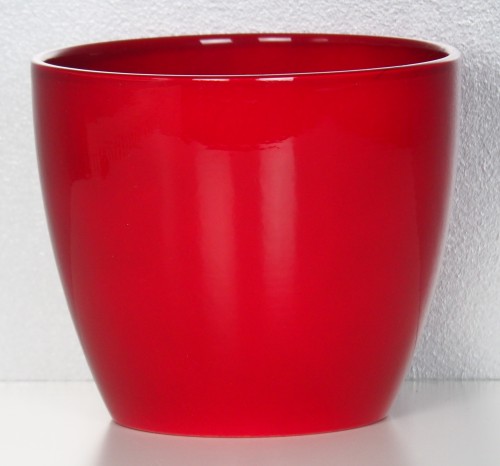 Czerwona doniczka osłonka Scheurich Red sklep z doniczkami.JPG