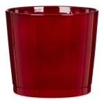Ciemnoczerwona osłonka na doniczkę Scheurich 883 Dark Red 17 ceramiczna 