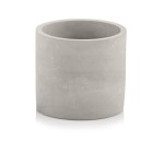Szara betonowa osłonka na doniczkę  walec Polnix Etno 20 cm 05.148