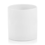 Biała osłonka na doniczkę walec 13 cm doniczka Polnix Piano 31.066