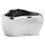 Misa na trzy storczyki srebrna lustrzana >>> Polnix Moon doniczka osłonka 31.054