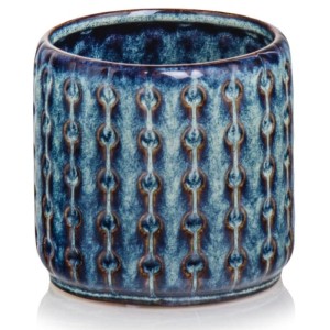 Niebieska osłonka na doniczkę walec Polnix 09.137 >>> doniczka 17 cm 