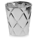 Srebrna osłonka na storczyka Polnix Glamour 02.702 >>> lustrzana doniczka z cyrkoniami