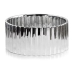 Srebrna misa na trzy storczyki >>> Polnix Piano lustrzana doniczka osłonka 05.261