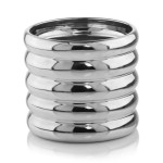 Srebrna osłonka na doniczkę walec 14 cm lustrzana Polnix Moon 31.130