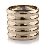 Złota osłonka na doniczkę walec 14 cm lustrzana Polnix Gold 31.131