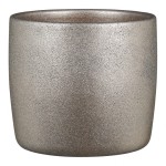 Ceramiczna osłonka na doniczkę Scheurich 900 Sparkling Silver 18 metaliczna