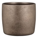 Brązowa osłonka na doniczkę Scheurich 900 Sparkling Bronce 15 metaliczna 