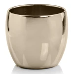 Złota lustrzana osłonka na doniczkę kula 11 cm doniczka Polnix Gold 31.098