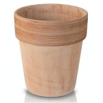 Wysoka donica z gliny ITA VASO ALTO GRIFFE mrozoodporna ⌀ 28 cm Polnix