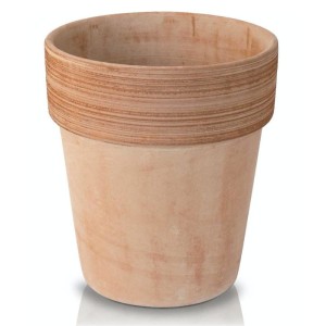 Wysoka donica z gliny ITA VASO ALTO GRIFFE mrozoodporna ⌀ 50 cm Polnix 