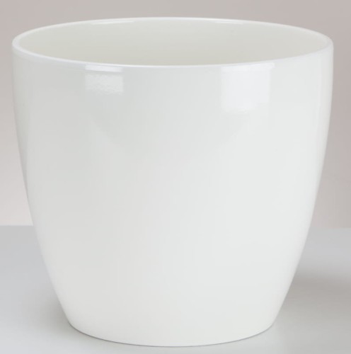 Kremowa duża osłonka ceramiczna z połyskiem Scheurich 920 glossy cream.jpg