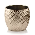 Złota osłonka na doniczkę kula 15 cm Polnix Gold 31.129