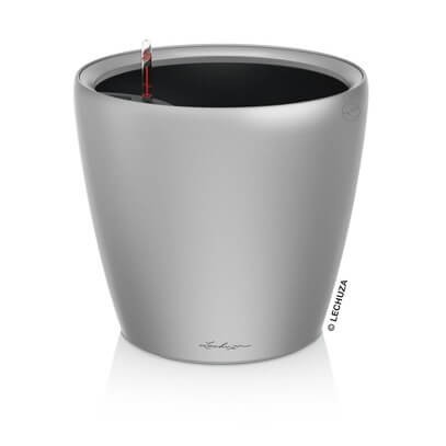 donica Lechuza Classico Premium LS srebrna z wkładem i nawadnianiem.jpg