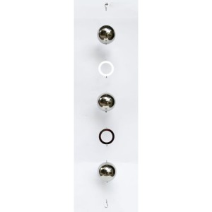 Srebrna girlanda dekoracyjna ze stali nierdzewnej Polnix 74.016 >>> wys. 100 cm