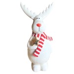 Biała figurka ceramiczna renifer 38.032 >>> dekoracja na Boże Narodzenie 21