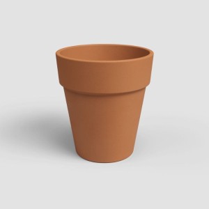 Wysoka donica z gliny ITA VASO ALTO TERRACOTTA  ⌀ 35 cm Polnix