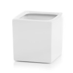 Biała osłonka na doniczkę Polnix Piano 31.109 >>> kwadratowa doniczka 18 cm 