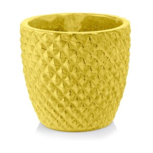 Żółta donica ceramiczna mrozoodporna 38 cm Polnix Glazed 28.053