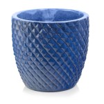 Niebieska donica ceramiczna mrozoodporna 24 cm Polnix Glazed 28.051