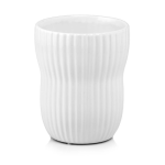 Biała ceramiczna osłonka na doniczkę z dekoracyjna powierzchnią 13 Polnix Barcelona 05.307 do storczyka