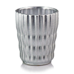 Srebrna ceramiczna osłonka na doniczkę z dekoracyjna powierzchnią 13 Polnix Barcelona 05.301