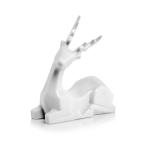 Biały renifer leżący 38.036 • świąteczna figurka ceramiczna 18 cm • dekoracja na Boże Narodzenie