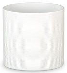 Mała biała osłonka na doniczkę 828 walec 9 Scheurich Panna mini